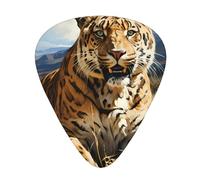 Sottili, medi e pesanti, 12 plettri per chitarra, leopardo alla ricerca di prede resistenti all'usura, adatti per chitarra, basso, chitarra elettrica, ukulele,
