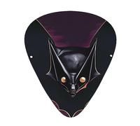 Sottili, medi e pesanti, 12 plettri per chitarra, neri Ghost Bat resistenti all'usura, adatti per chitarra, basso, chitarra elettrica, ukulele,