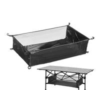 Sotto borsa da tavolo - Borsa organizer in rete pieghevole, da picnic, porta ingranaggi, borsa da campeggio per uso all'aperto, contenitore per accessori portatile sotto tavolo pieghevole