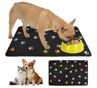 Sotto Ciotola Gatto in Terra Diatomacea 40×60 cm, Tappeto Cibo Gatto Grande