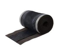 Sotto colmo ventilato per tetti in Tessuto Tecnico + Alluminio laterale | Unità di vendita rotolo da mtl 5 | Larghezza mm 390 | Colore Marrone Testa di Moro