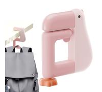 Sotto gancio da scrivania - Nessun portamonete e portaborse con fori | Gancio per bordo tavolo per risparmiare spazio, organizzatore di chiavi per casco per casa, ufficio, dormitorio universitario, L