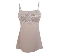 Sotto giacca in modal con pizzo spallina stretta donna Tramonte Canotta top 721