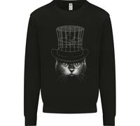 Sotto Il Mio Cappello Felpa Divertente Per Bambini Con Gatto E Uccello