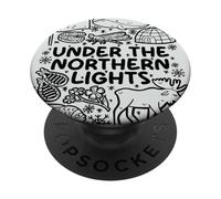 Sotto l'aurora boreale - Alaska Adventure PopSockets PopGrip Adesivo