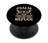 Sotto le sue ali troverai rifugio Salmo 91:4 PopSockets PopGrip Adesivo