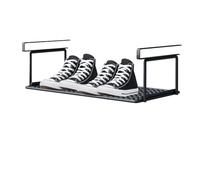 , sotto Lo scaffale 'armadio - Mensola di stoccaggio, Organizzatore 'armadio, Mensola sospesa retrattile - Cesto di scarpe da appendere per lavanderia, cucina, Guardaroba