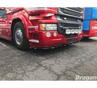 Sotto Paraurti Barra + LED + Giù Luci Per Scania P G Serie R Pre 2009 Nero