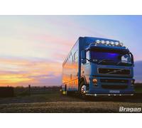 Sotto Paraurti Spoiler Barra + Colore LED + Giù Luci Per volvo Fm Serie 2 3