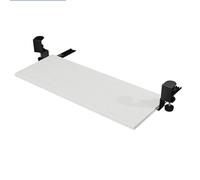 Sotto-scrivania vassoio tastiera regolabile C-Clamp supporto tastiera senza trapano design salvaspazio per uso domestico e ufficio (colore: nero Dimensioni: 74 CM)