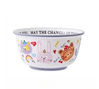 Sotto Smalto Colorato Ciotole Di Ceramica Stoviglie Per La Casa Zuppa Ciotola Set Noodle Carino Riso Pasto Piatti Cena Snack Colazione Dessert Nido D'Uccello Insalata Frutta Gelato Zuppe Pasta