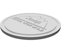 Sottobicchiere 100mm Logo Jeep Club Norway Design Stampato 3D Portabevande