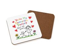 Sottobicchiere 9x9cm In Legno Gift Base Per Festa Della Mamma