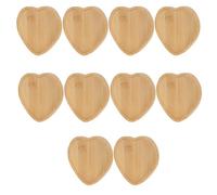 Sottobicchiere a Forma di Cuore 10 Pezzi in Bambù Base Mosaico