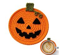 Sottobicchiere a forma di per Halloween, assorbente, lavabile | Tovagliette in filato di cotone per bevande, cucina, sala da pranzo, ufficio, caffetteria, ristorante, bar, feste