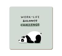 Sottobicchiere divertente laboratorio grafico in sughero | Work-Life Challenge