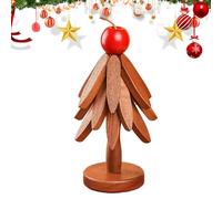 Sottobicchiere e sottopentola in legno a forma di albero | Sottopentola pieghevole decorazione - Supporto per pentole calde - Per piano di lavoro cucina picnic all'aperto pasto festa cucina quotid