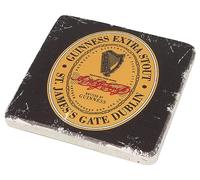 Sottobicchiere effetto pietra Guinness - Design etichetta