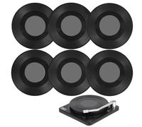 Sottobicchiere in stile retrò, resistente al calore, antiscivolo, vintage | Set di 6 divertenti sottobicchieri per gli amanti della musica, per casa, camera, campeggio, cucina, appartamento e matrimoni