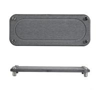 Sottobicchiere in terra di diatomee con design a righe per un rapido assorbimento dell'acqua, cuscinetti in silicone antiscivolo per un posizionamento sicuro (nero)