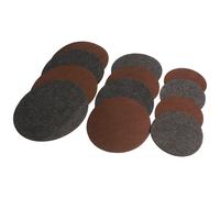 Sottobicchiere per Piante in Feltro Set 12 Pezzi Reversibile Marrone Carbone per