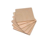 Sottobicchiere quadrato 12x12x0,6 cm Abete