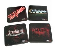 Sottobicchiere stilizzato di alta qualità True Blood Series 2 - Set di 4 neri