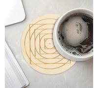 Sottobicchieri - 10 Pezzi Sottopiatto In Legno | Motivo Geometrico Sottobicchiere Isolante,Per Caffè Casa Cucina Sala Da Pranzo Scrivania Soggiorno Bar Regalo Di Benvenuto