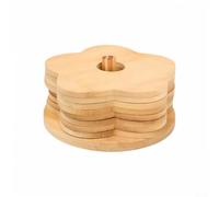 Sottobicchieri 8Pcs Forma con Supporto Sottobicchieri 8Pcs Forma | Forma a fiore unica, colore giallo ricco, protegge mobili, include supporto metallico, arredamento elegante