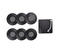 Sottobicchieri A Forma Di Disco Per Bevande - Set 6 Pezzi Divertenti Per Amanti Della Musica - Protezione Antiscivolo per Tavolo da Casa Cucina per Bevande Calde e Fredde