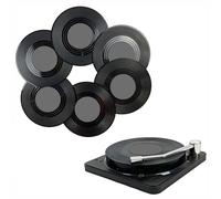 Sottobicchieri A Forma Di Disco Per Bevande - Set Da 6 Sottobicchieri Per Amanti Della Musica,Protezione Antiscivolo per Tavolo da Casa Cucina per Bevande Calde e Fredde