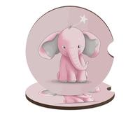 Sottobicchieri a forma di elefante, 6,6 cm, 2 pezzi, antiscivolo, universali, per portabicchieri dell'auto, set di accessori per interni dell'auto, unisex