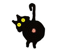 Sottobicchieri a forma di gatto, riutilizzabili, decorazione per la casa e | La consistenza antiscivolo aiuta a mantenere il sottobicchiere stabile. forme di animali, come volpi e gatti. Per tavoli da