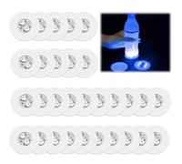 Sottobicchieri a LED - 30 Pezzi Rotondi, Colorati, Autoadesivi e Luminosi per Bicchieri