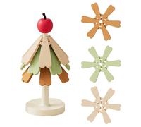 Sottobicchieri albero | Set di sottobicchieri a forma di albero di Natale | Protezione dal calore pieghevole in silicone, tripla per il piano di lavoro in cucina agricola