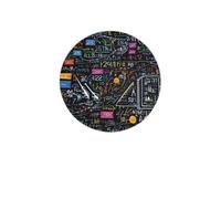 Sottobicchieri assorbenti per bevande con formula matematica Sottobicchiere rotondo in diatomea Sottobicchieri riutilizzabili da 4 pollici Set 4 pezzi