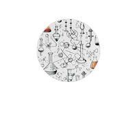 Sottobicchieri assorbenti per bevande con stampa chimica Sottobicchiere rotondo in diatomea Sottobicchieri riutilizzabili da 4 pollici Set 4 pezzi