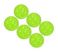 Sottobicchieri Bevanda,6pz - Silicone Sottobicchieri per Bevande,Rotondo(Verde)