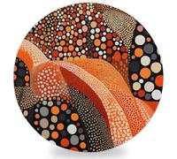 Sottobicchieri colorati in ceramica con motivo astratto a punto d'onda, set di sottobicchieri assorbenti, adatti per la decorazione della casa, bar, cucina, feste, 10,2 cm