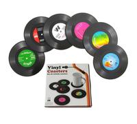 Sottobicchieri Divertenti a Forma di Disco in Vinile Retrò per Bevande Sottobicchieri Musicali Creativi per Amanti della Musica Decorazione Casa Inaugurazione Casa Idee Regalo Matrimonio
