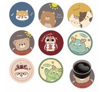 sottobicchieri divertenti in silicone set da 8 pezzi 12x12 cm colorati per feste estive compleanni barbecue regalo donna amica collega casa cucina ufficio resistente e facile da pulire