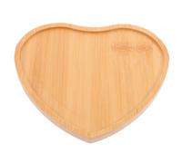 Sottobicchieri in bambù a mosaico con base vuota a forma di cuore,
