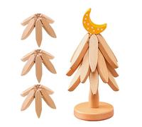 Sottobicchieri in legno a forma di albero - Sottopentola pieghevole decorativo | protezione mani resistente al calore | per piano di lavoro cucina picnic all'aperto pasto festa cucina quotidiana