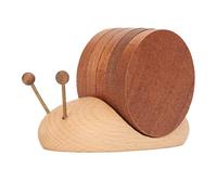 Sottobicchieri in Legno a Forma di Lumaca con Magnete, Set per Tazze con Isolamento Termico per Casa e Ristorante