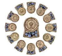 Sottobicchieri in legno con incisione laser delle classi di D&D e porta-dadi - Classi DND per gli appassionati di Dungeons and Dragons (Paladin)