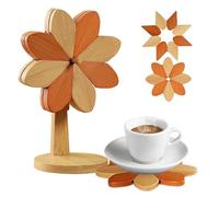 Sottobicchieri in legno, resistenti al calore, antiscivolo, in legno, per la decorazione della casa, bancone, bar, fattoria, pentole, ciotole