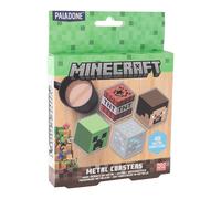 Sottobicchieri in metallo Minecraft - set da 4 pezzi