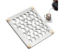 Sottobicchieri in metallo per bevande - in acciaio inossidabile a doppio strato - Sottobicchieri da tavolino da caffè, per cucina, forno, cibo, cottura di Natale, vacanze, compleanno