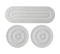 Sottobicchieri in pietra che assorbono l'umidità, 3 pezzi, diatomite per l'organizzazione del bagno (grigio)