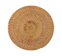 Sottobicchieri in rattan per isolamento termico sotto pentole, ciotole e pentole, servono anche come tovagliette per tazze e servizio da tavola (20 cm)